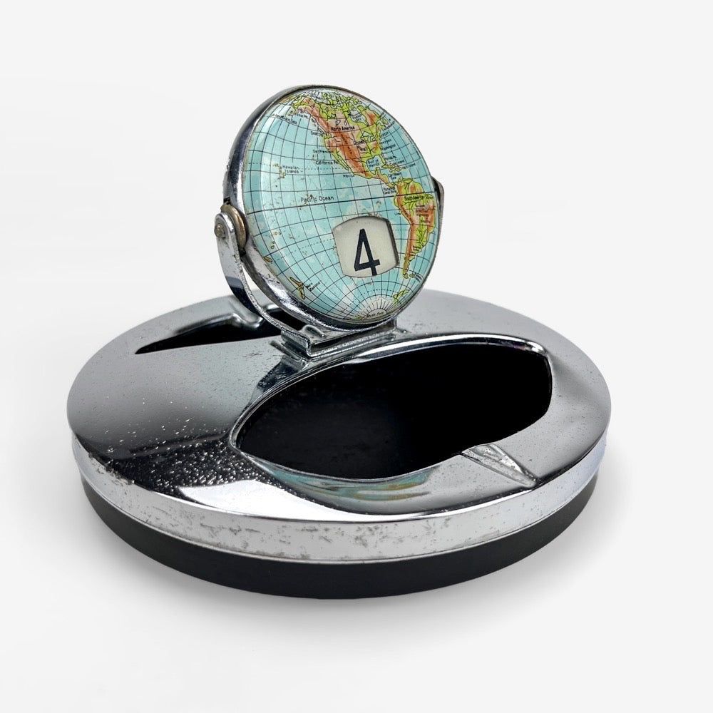 GLOBE TOURNANT ANTIQUE POLITIQUE 10CM