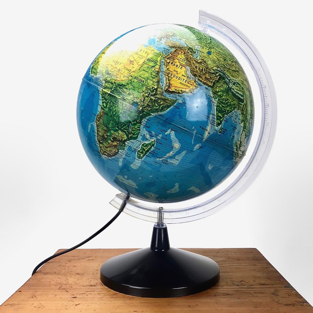 Grand globe terrestre / Mappemonde Tecnodidattica lumineuse -  Italie-FR-4428252676186