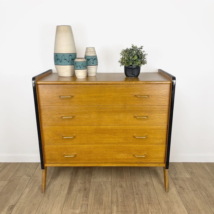 Commode scandinave pieds compas années 60