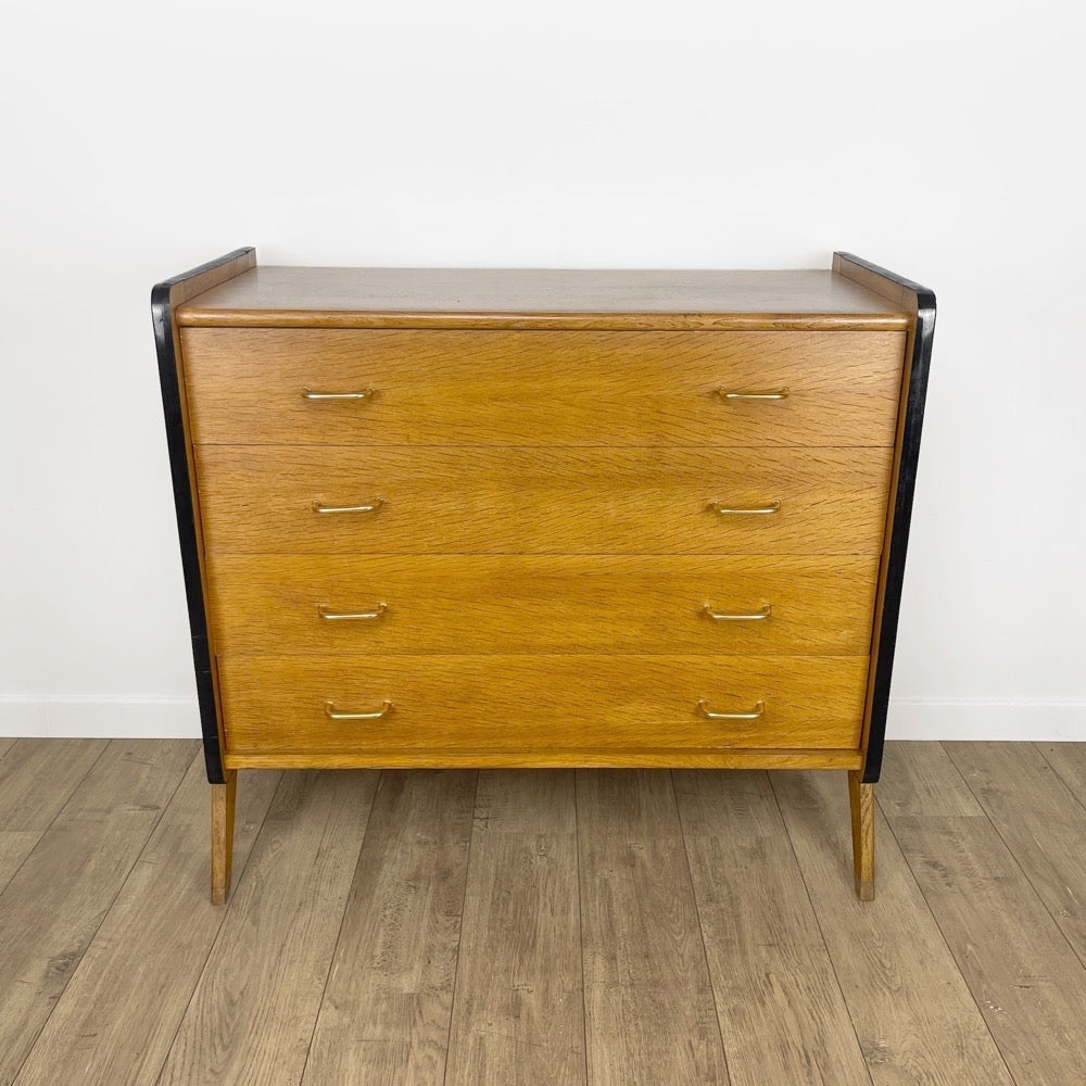 Commode scandinave pieds compas années 60