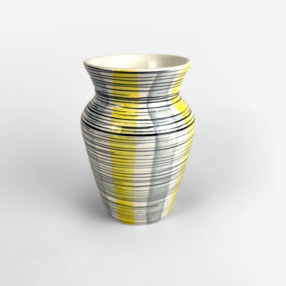 Vase Alessio Tasca décor géométrique années 50