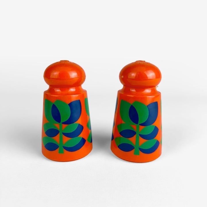 Salière et poivrière plastique Flower Power Emsa 70'S