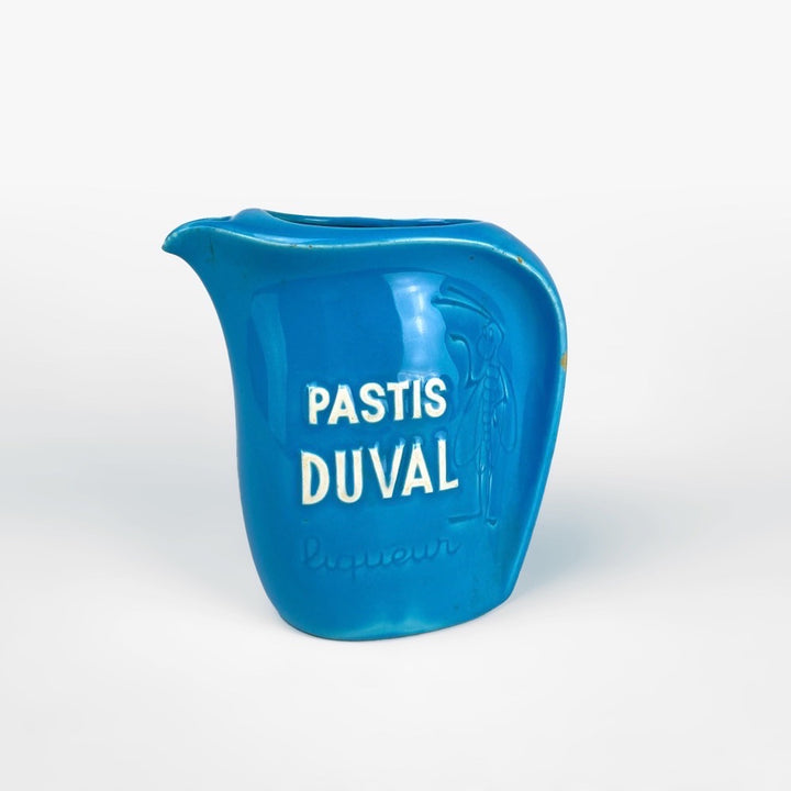 Pichet bleu Pastis Duval vintage