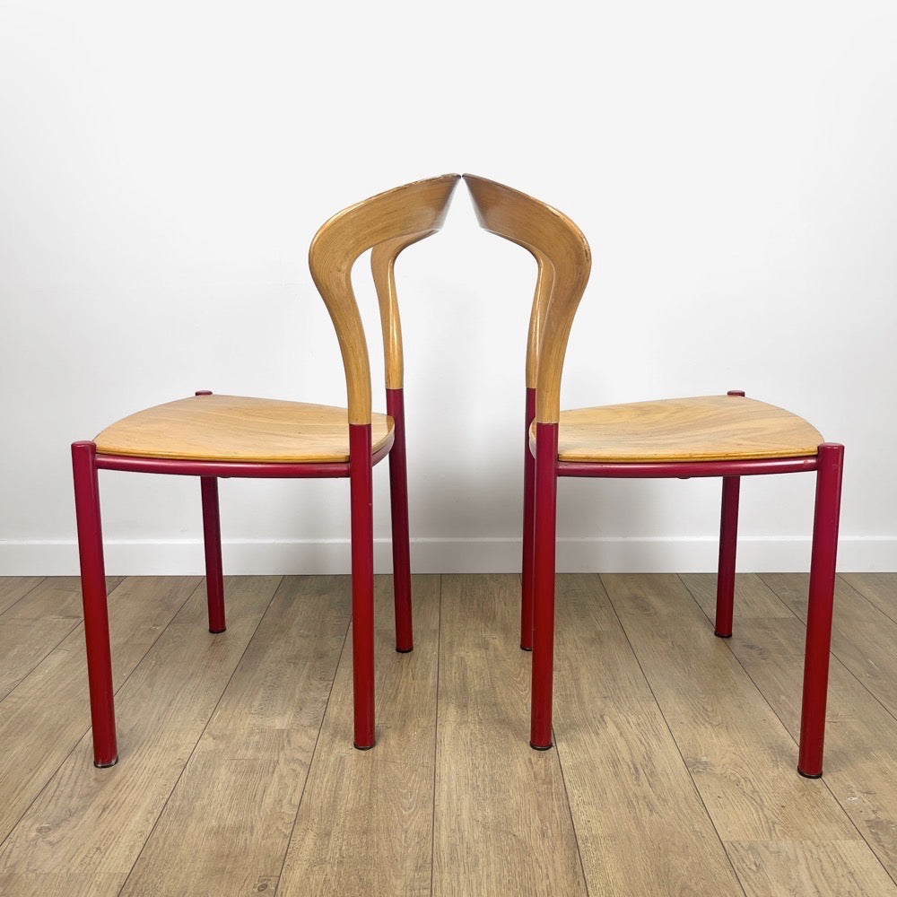 Paire de chaises Lotus de Hartmut Lohmeyer pour Kusch+Co